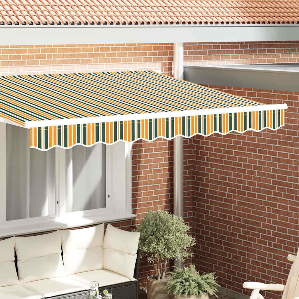 Sostituzione della mantovana per tenda Verde e giallo 2,5 m