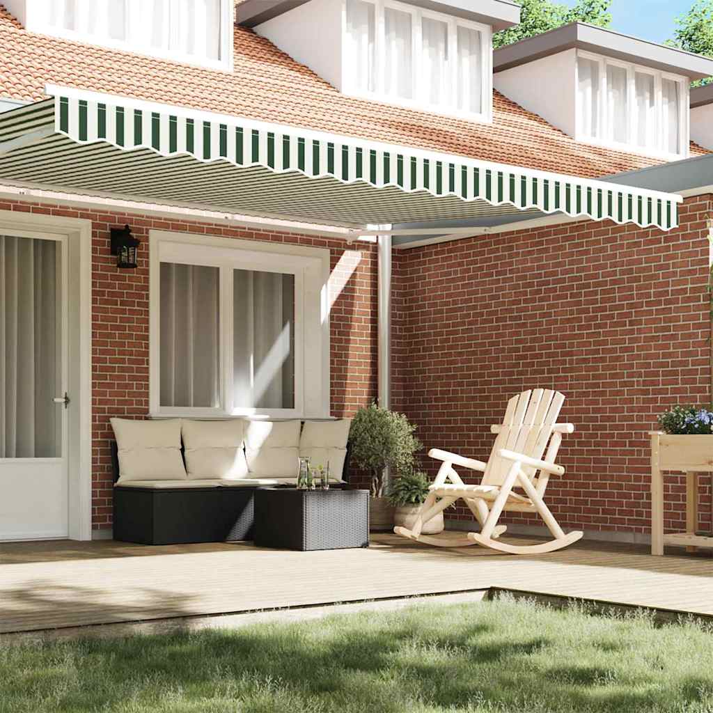 Sostituzione della mantovana per tenda Verde e Bianco 4,5 m