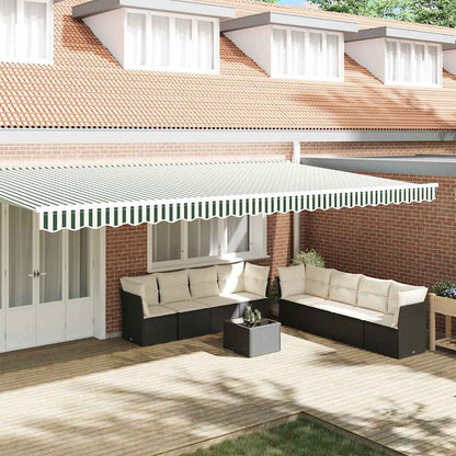 Sostituzione della mantovana per tenda Verde e Bianco 6 m