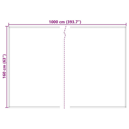 Telo di ricambio per tenda da sole Blu e arancione 10 x 1.6 m - homemem39