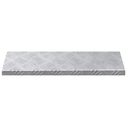 Gradini per Scale 15 pz 60 x 18 x 2,5 cm Argento Alluminio