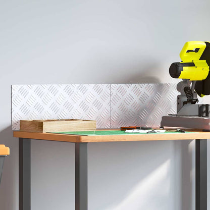 Gradini per Scale 2 pcs Argento 50 x 20 cm Alluminio