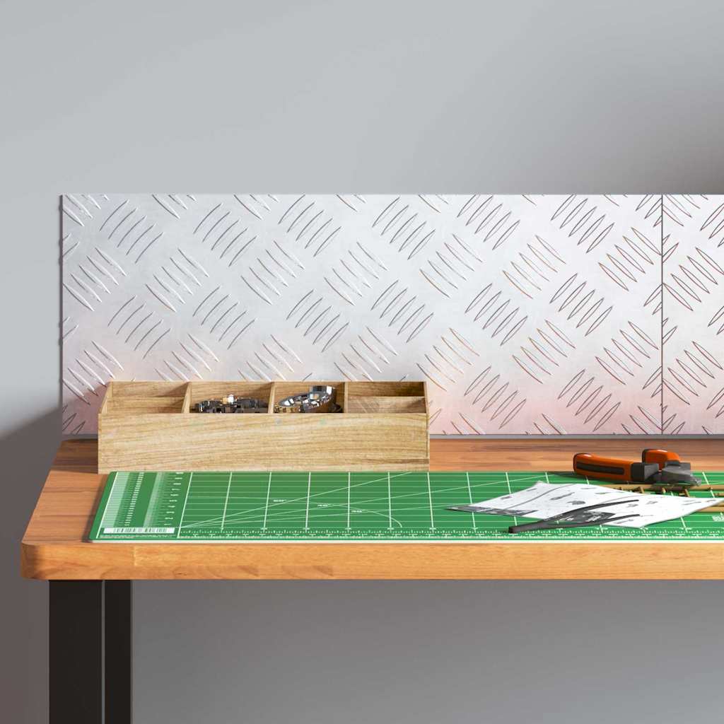 Gradini per Scale 2 pcs Argento 50 x 20 cm Alluminio