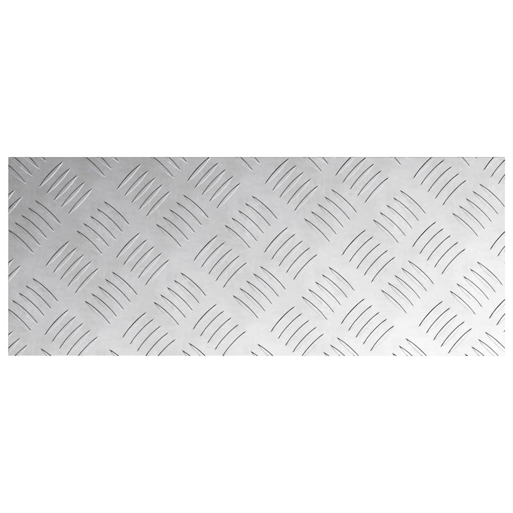 Gradini per Scale 2 pcs Argento 50 x 20 cm Alluminio