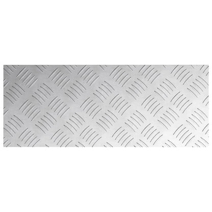 Gradini per Scale 2 pcs Argento 50 x 20 cm Alluminio