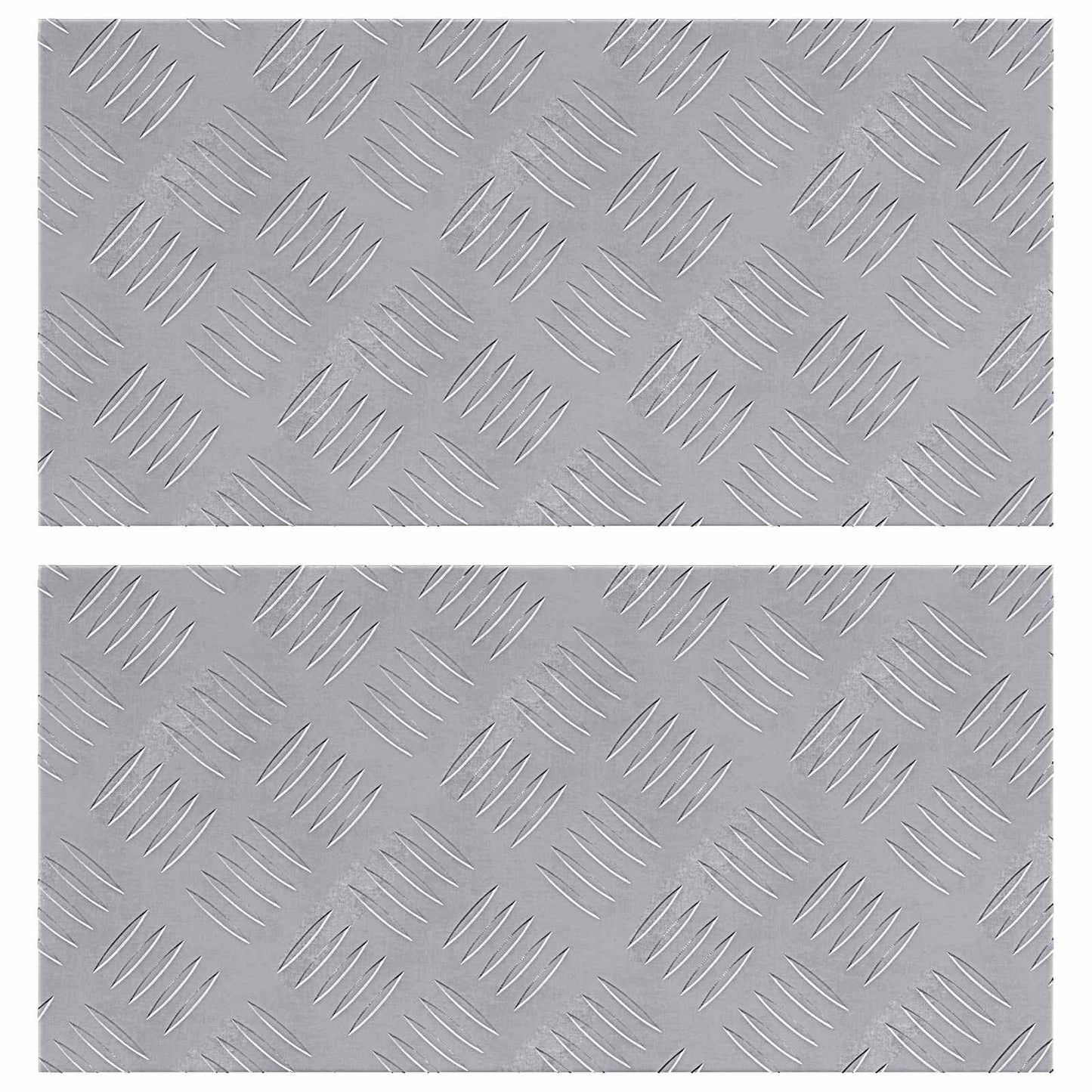 Gradini per Scale 2 pcs Argento 50 x 25 cm Alluminio