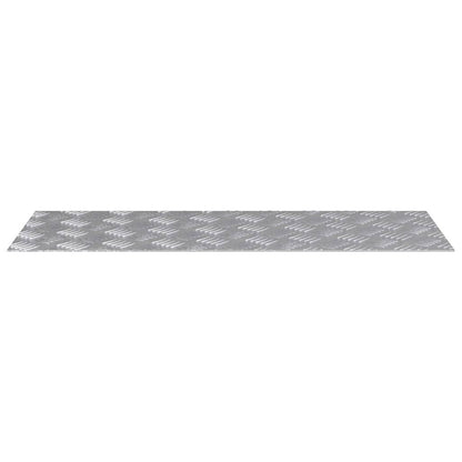 Gradini per Scale 4 pz 80 x 30 cm Argento Alluminio | homemem39