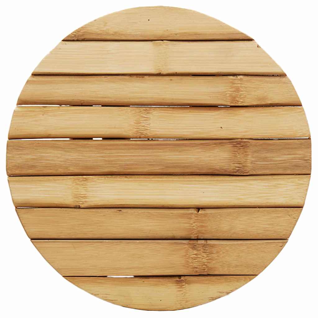 Pouf Bambù Naturale 30 x 30 x 36 cm Bambù