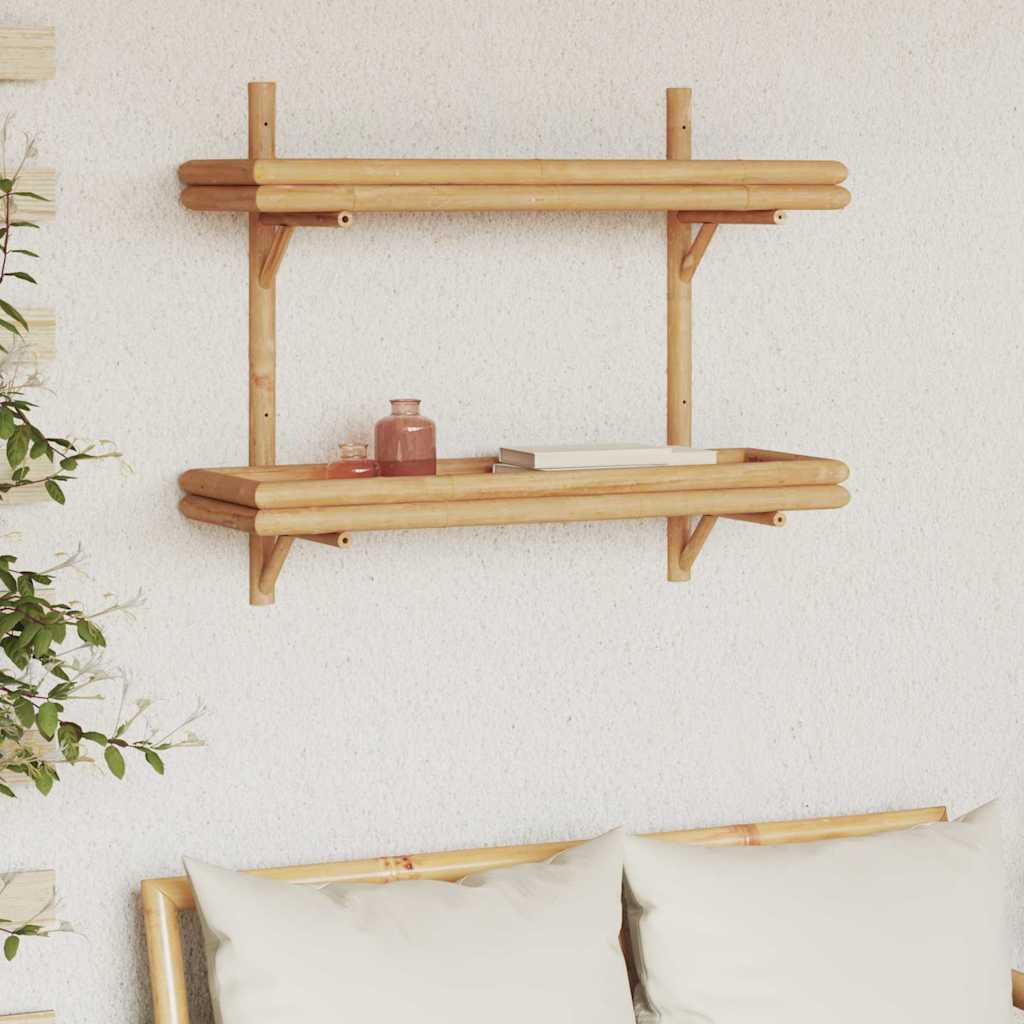 Scaffale da parete Marrone 75 x 26 x 60 cm Bambù | homemem39