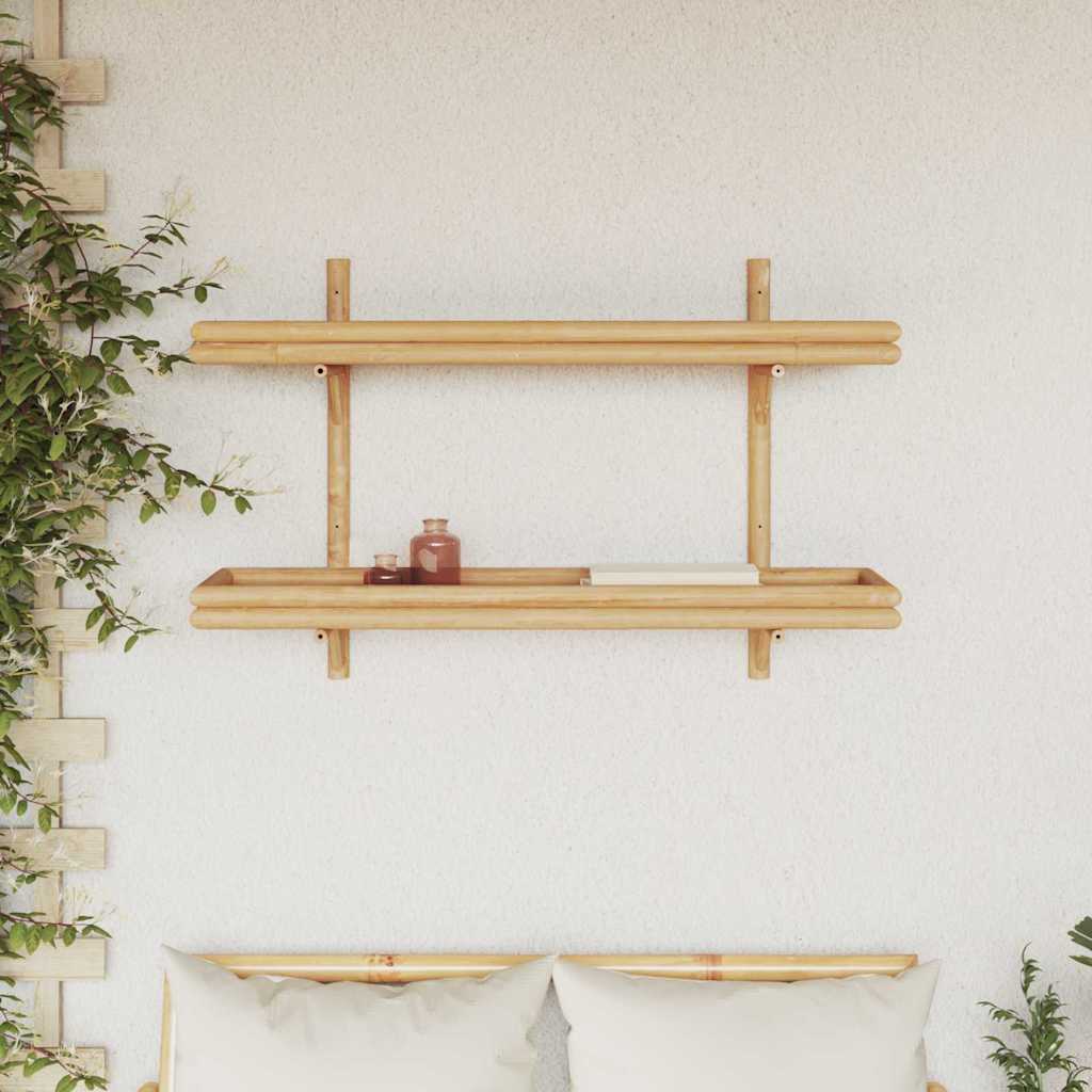 Scaffale da parete Marrone 100 x 26 x 60 cm Bambù | homemem39