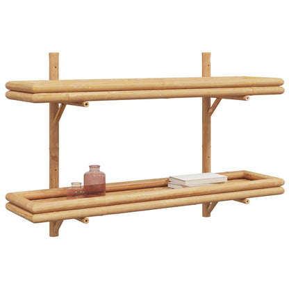 Scaffale da parete Marrone 100 x 26 x 60 cm Bambù | homemem39
