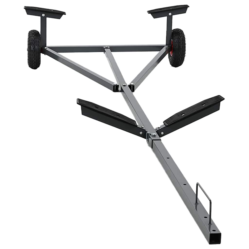 Rimorchio per barche Argento 302 x 107 x 42 cm Acciaio | homemem39