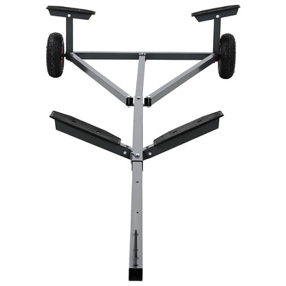 Rimorchio per barche Argento 302 x 107 x 42 cm Acciaio | homemem39