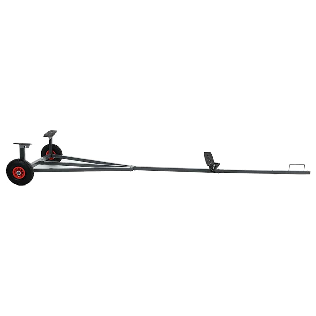 Rimorchio per barche Argento 302 x 107 x 42 cm Acciaio | homemem39