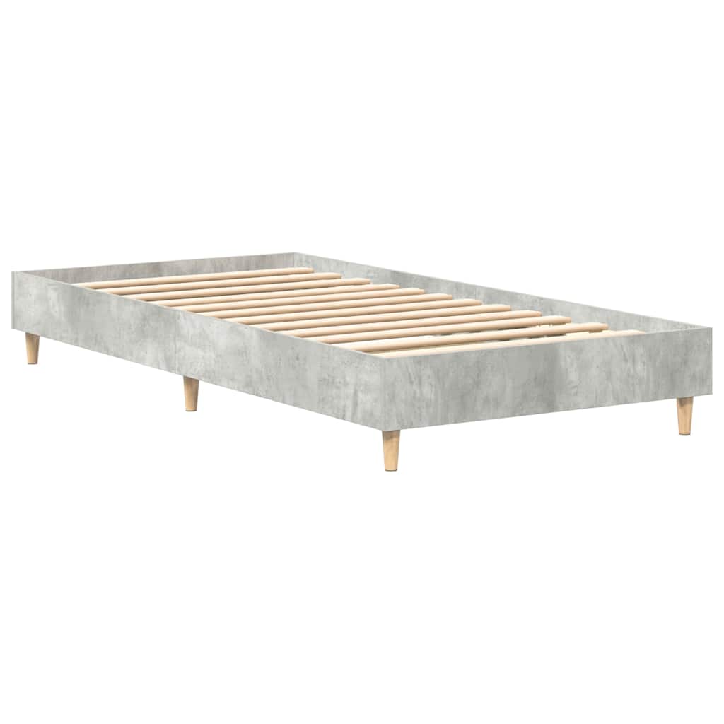 Struttura del letto Grigio cemento 203 x 93 x 25 cm | homemem39