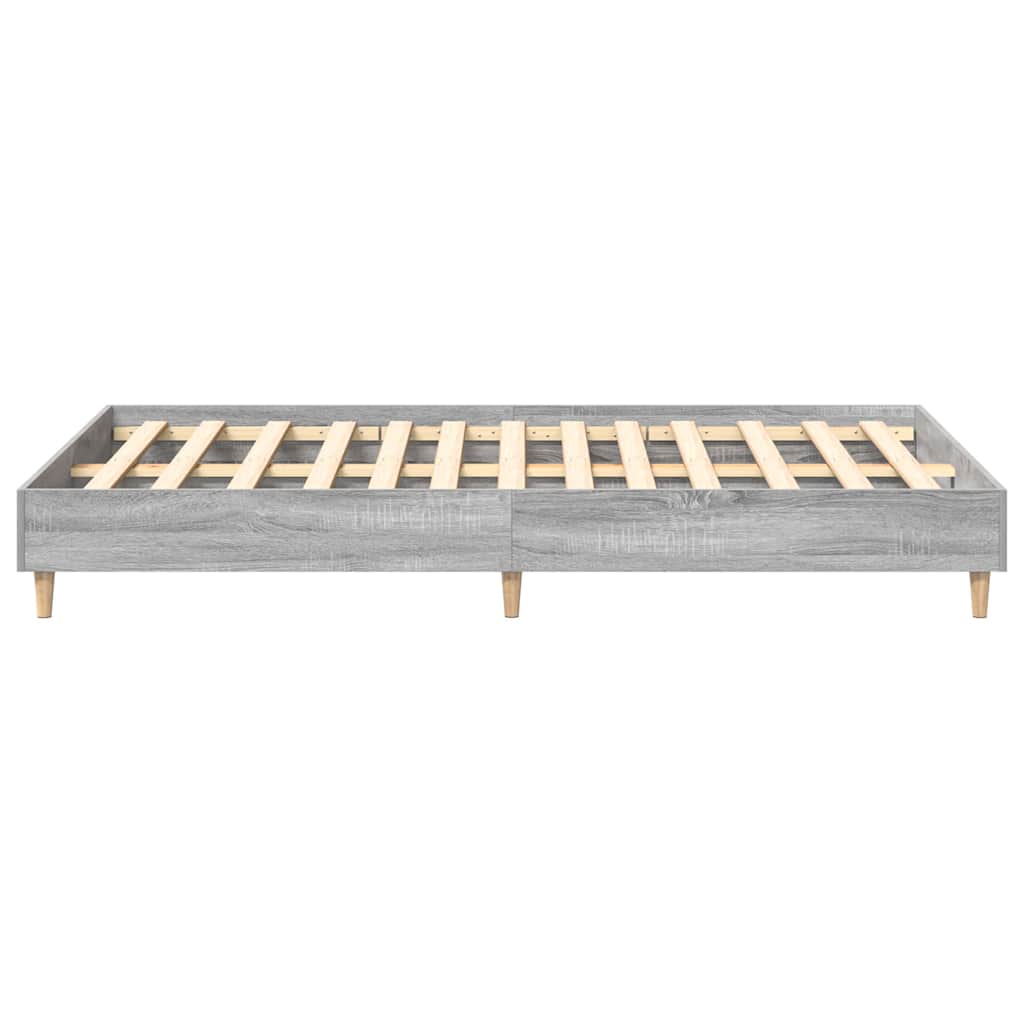 Struttura del letto Grigio Sonoma 193 x 123 x 25 cm | homemem39