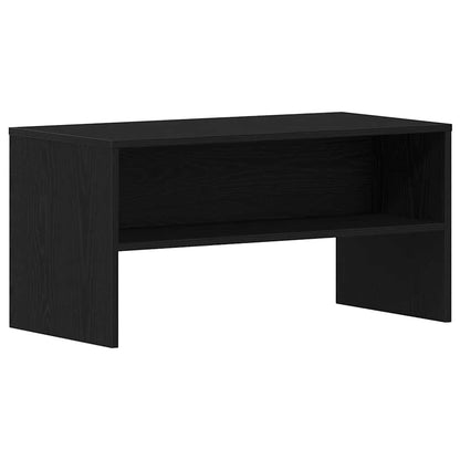 Mobile Porta TV Rovere Nero 80x40x40 cm in Legno Multistrato - homemem39