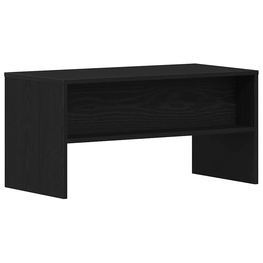 Mobile Porta TV Rovere Nero 80x40x40 cm in Legno Multistrato - homemem39
