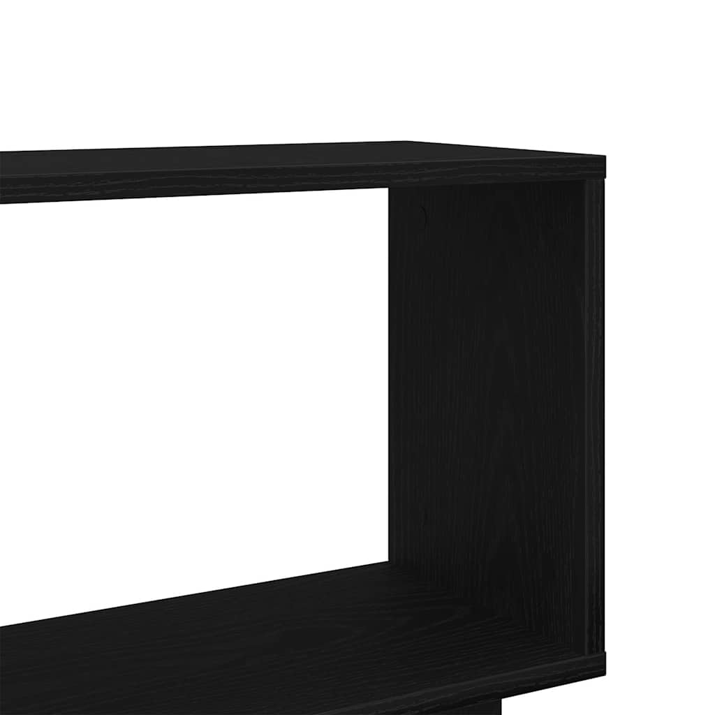 Libreria Rovere Nero 80x24x96 cm in Legno Ingegnerizzato