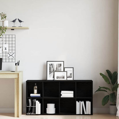 Libreria Rovere Nero 66x30x130 cm in Legno Multistrato | homemem39