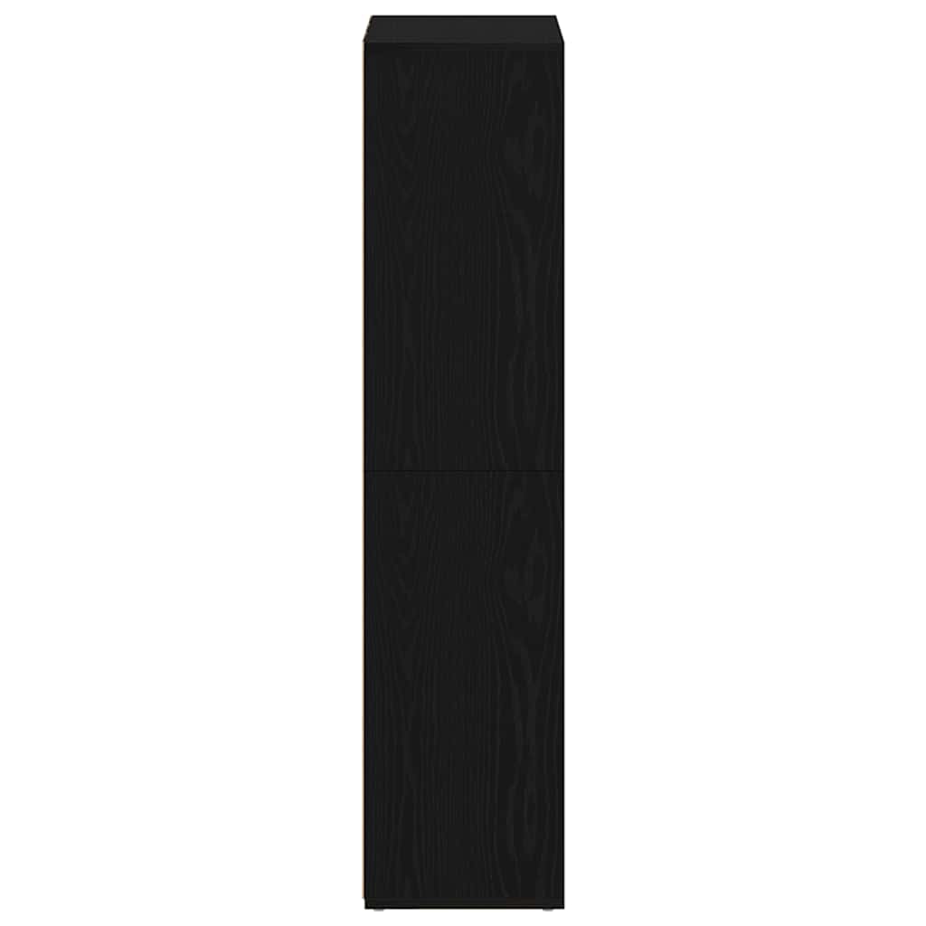 Libreria Rovere Nero 66x30x130 cm in Legno Multistrato | homemem39