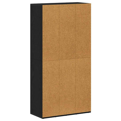 Libreria Rovere Nero 66x30x130 cm in Legno Multistrato | homemem39