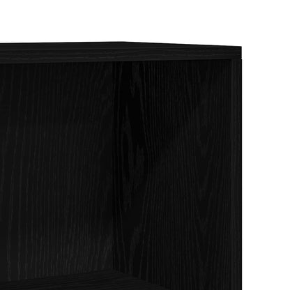 Libreria Rovere Nero 66x30x130 cm in Legno Multistrato | homemem39