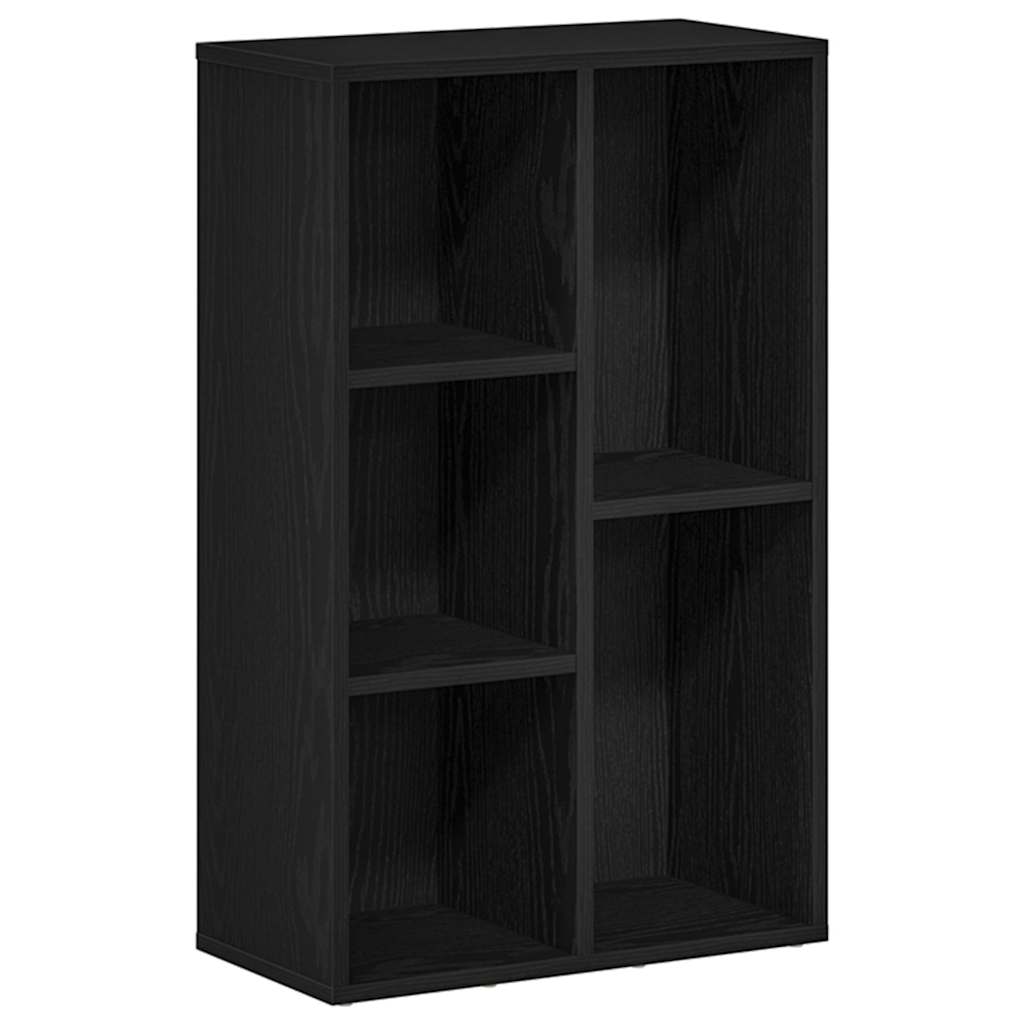 Libreria Rovere Nero 50x25x80 cm in Legno Multistrato | homemem39
