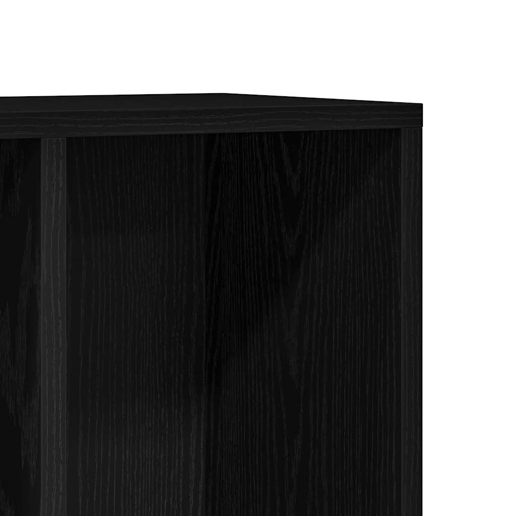 Libreria Rovere Nero 50x25x80 cm in Legno Multistrato | homemem39