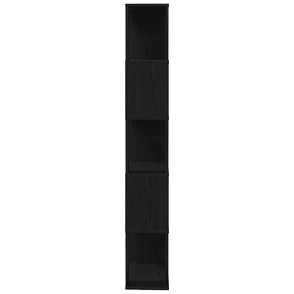 Libreria/Divisorio Rovere Nero 45x24x159 cm Legno Multistrato