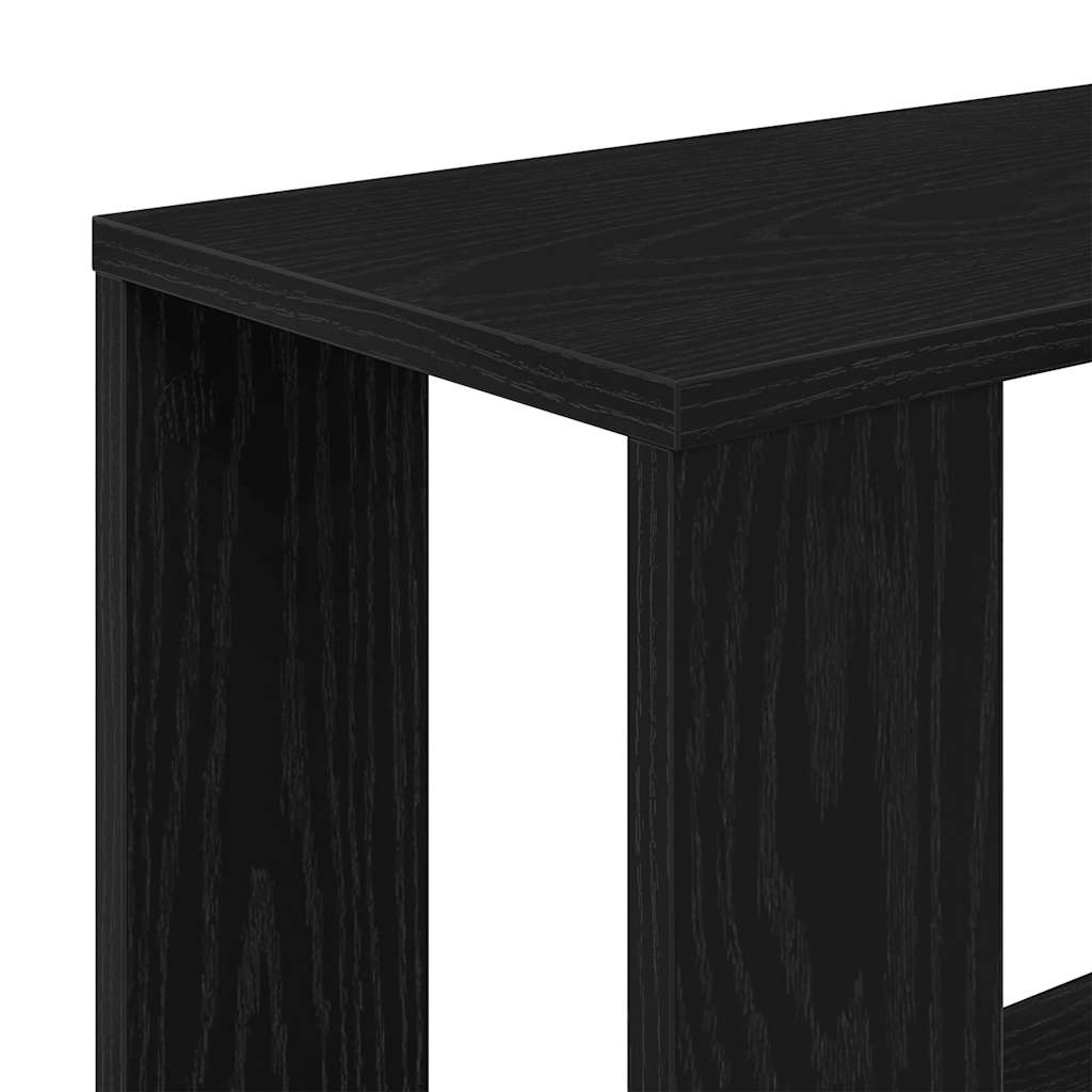 Libreria/Divisorio Rovere Nero 45x24x159 cm Legno Multistrato