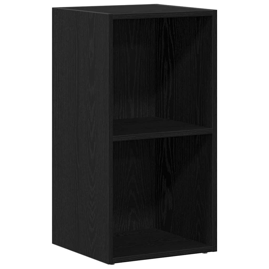 Scatola per Contenitori LP in Rovere Nero 71x34x36cm Truciolato | homemem39