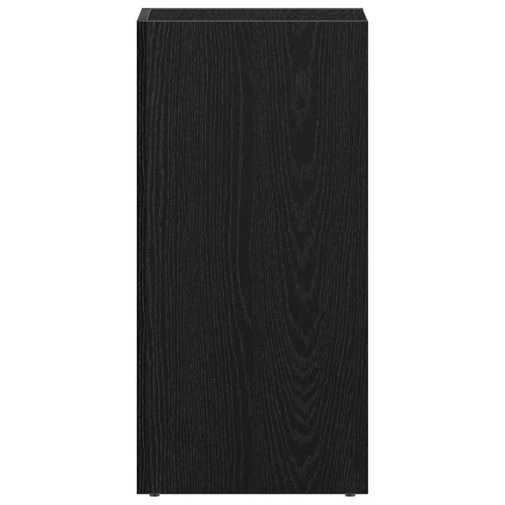 Scatola per Contenitori LP in Rovere Nero 71x34x36cm Truciolato
