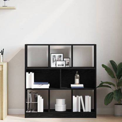 Libreria Rovere Nero 97,5x29,5x100 cm in Legno Multistrato