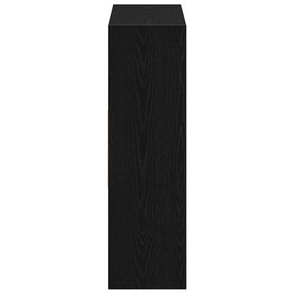 Libreria Rovere Nero 97,5x29,5x100 cm in Legno Multistrato