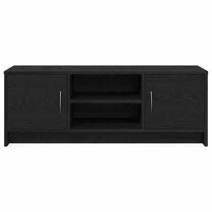 Mobile Porta TV Rovere Nero 102x30x37,5 cm Legno Multistrato