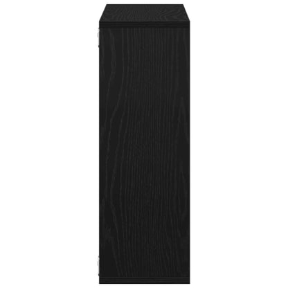 Mensola da parete Rovere Nero 104x20x58,5 cm Legno Multistrato