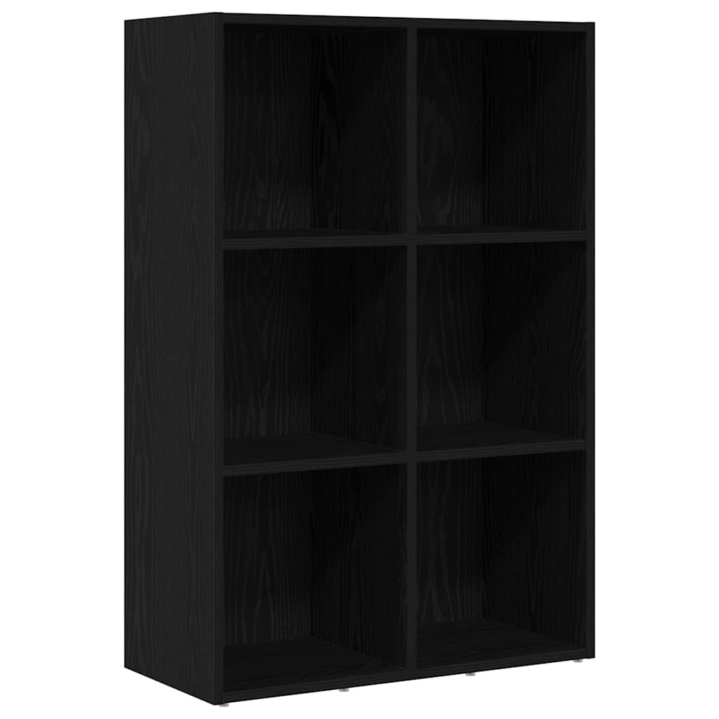 Libreria Rovere Nero 66x30x98 cm in Legno Multistrato