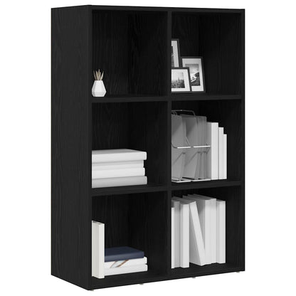 Libreria Rovere Nero 66x30x98 cm in Legno Multistrato