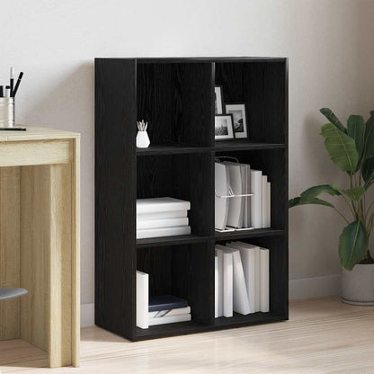Libreria Rovere Nero 66x30x98 cm in Legno Multistrato | homemem39
