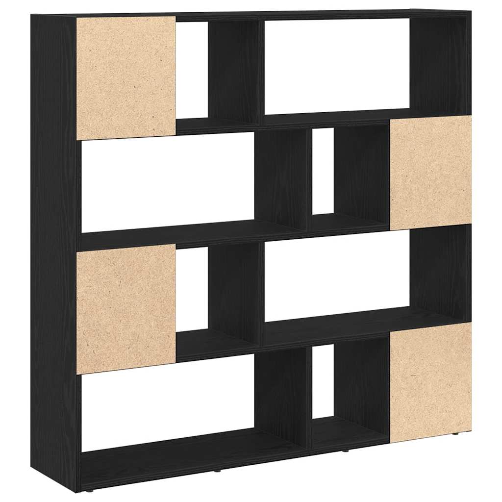 Libreria/Divisorio Rovere Nero 105x24x102 cm - homemem39