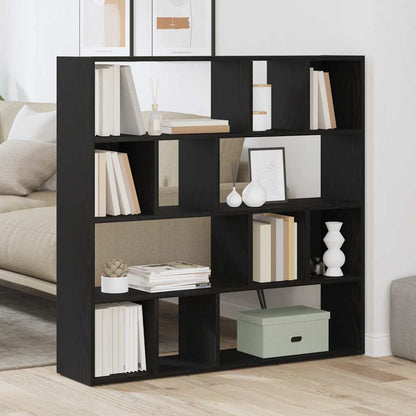 Libreria/Divisorio Rovere Nero 105x24x102 cm - homemem39