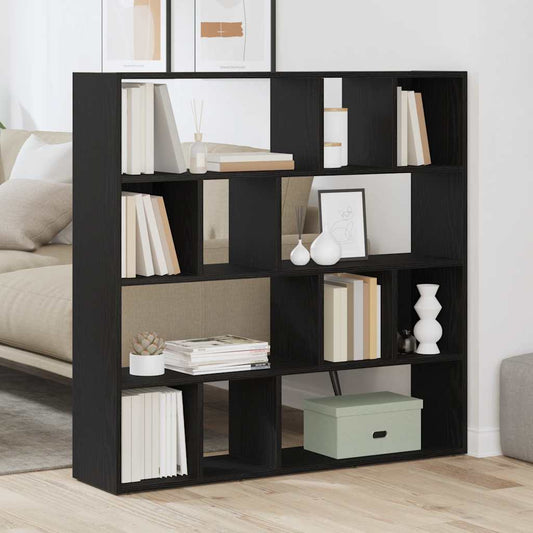Libreria/Divisorio Rovere Nero 105x24x102 cm - homemem39