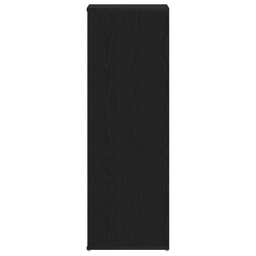 Scarpiera Rovere Nero 54x34x100,5 cm in Legno Multistrato - homemem39