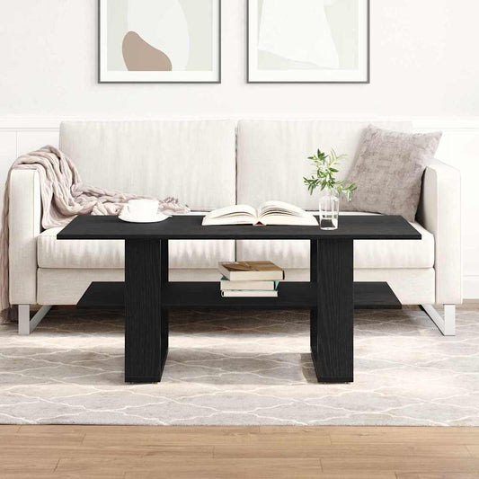 Tavolino da salotto Rovere Nero 102 x 55 x 42 cm | homemem39