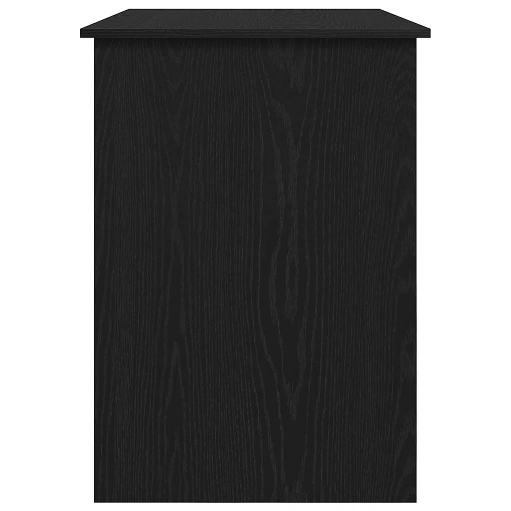 Scrivania Rovere Nero 100x55x75 cm in Legno Multistrato - homemem39