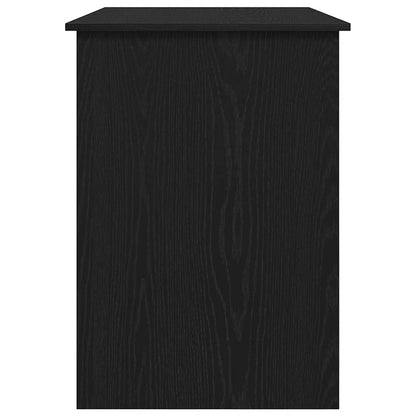 Scrivania Rovere Nero 100x55x75 cm in Legno Multistrato - homemem39