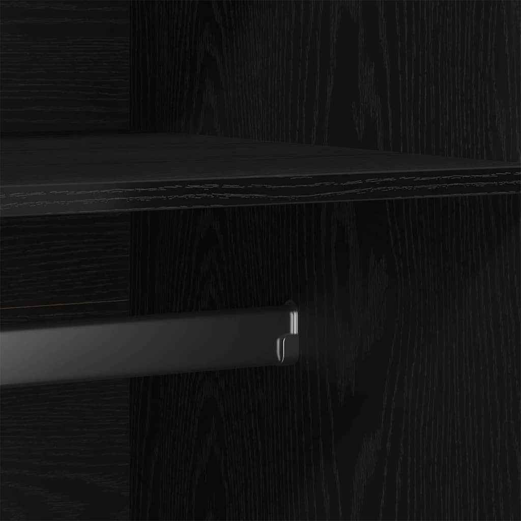 Guardaroba Rovere Nero 90 x 52 x 200 cm Legno multistrato