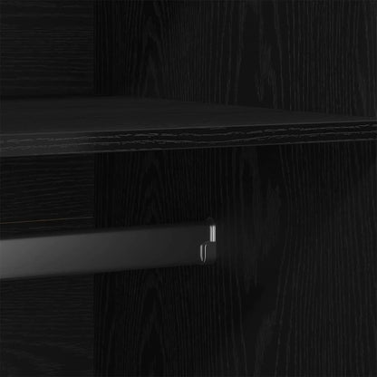 Guardaroba Rovere Nero 90 x 52 x 200 cm Legno multistrato