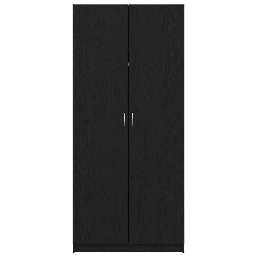 Guardaroba Rovere Nero 90 x 52 x 200 cm Legno multistrato | homemem39